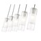 Z-Lite Alton Linear Chandelier, 5-Light, 4.75 In.W x 42 In.L x 14.25 In.H, Brushed Nickel/Clear+Frosted 824P-5L-BN - alternate 3